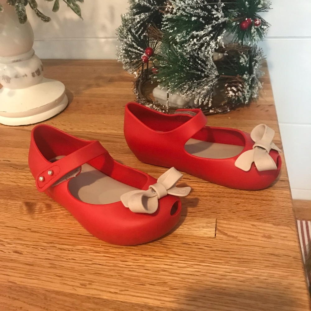 Mini Melissa red shoes